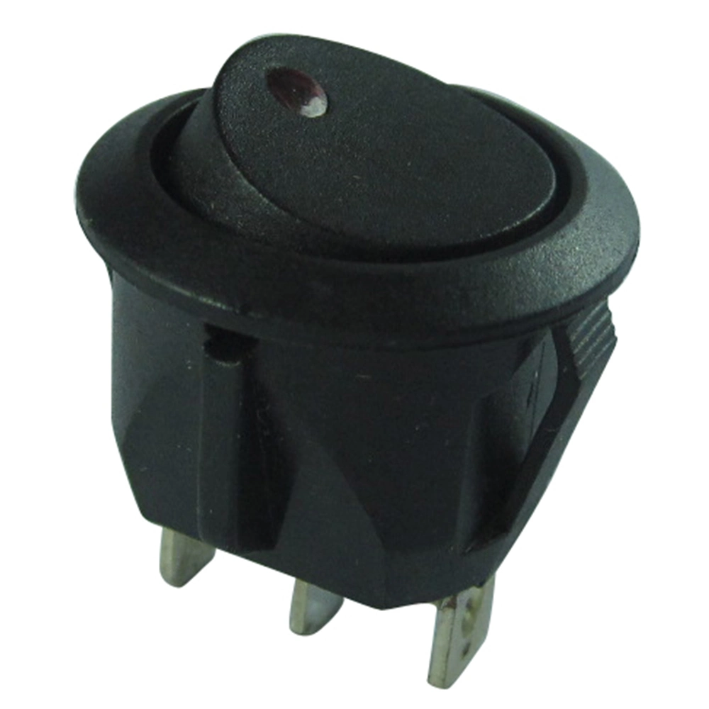 Spst Spdt Functions Round Rocker Switch with Lamp